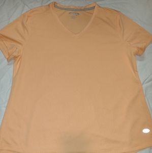 Reel legends women's fishing workout top vneck XL